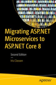 Cover von Migrating ASP.NET Microservices to ASP.NET Core 8