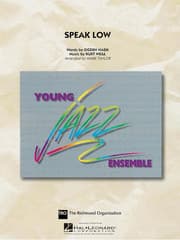 Cover von Speak Low (Jazz Ensemble)