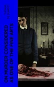 Cover von On Murder Considered as one of the Fine Arts
