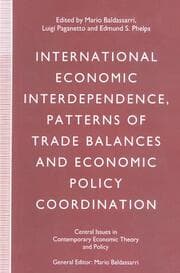 Cover von International Economic Interdependence, Patterns of Trade Balances and Economic Policy Coordination
