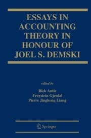 Cover von Essays in Accounting Theory in Honour of Joel S. Demski