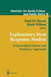 Cover von Explanatory Item Response Models