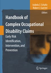 Cover von Handbook of Complex Occupational Disability Claims