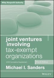 Cover von Joint Ventures Involving Tax-Exempt Organizations, 2018 Cumulative Supplement