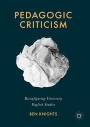 Cover von Pedagogic Criticism