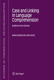Cover von Case and Linking in Language Comprehension