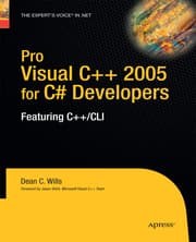 Cover von Pro Visual C++ 2005 for CSharp Developers