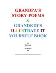 Cover von Grandpa's Story-Poems & Grandkid's Illustrate It Yourself Book