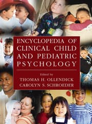 Cover von Encyclopedia of Clinical Child and Pediatric Psychology