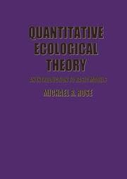 Cover von Quantitative Ecological Theory