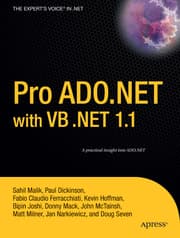 Cover von Pro ADO.NET with VB.NET 1.1