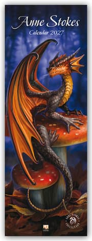 Cover von Anne Stokes - Slimline-Kalender 2027