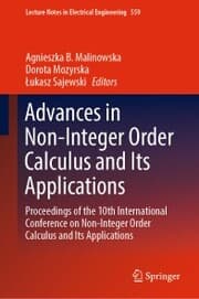Cover von Advances in Non-Integer Order Calculus and Its Applications