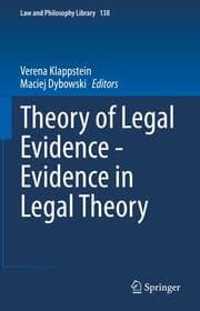 Cover von Theory of Legal Evidence - Evidence in Legal Theory