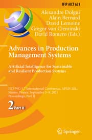 Cover von Advances in Production Management Systems. Artificial Intelligence for Sustainable and Resilient Production Systems