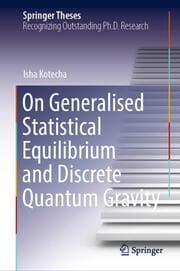 Cover von On Generalised Statistical Equilibrium and Discrete Quantum Gravity