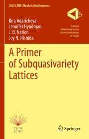 Cover von A Primer of Subquasivariety Lattices