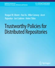 Cover von Trustworthy Policies for Distributed Repositories