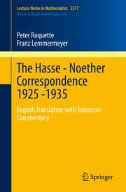 Cover von The Hasse - Noether Correspondence 1925 -1935