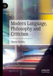 Cover von Modern Language, Philosophy and Criticism