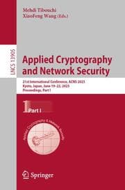 Cover von Applied Cryptography and Network Security