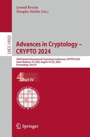 Cover von Advances in Cryptology - CRYPTO 2024