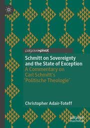 Cover von Schmitt on Sovereignty and the State of Exception