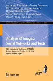 Cover von Analysis of Images, Social Networks and Texts