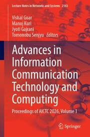 Cover von Advances in Information Communication Technology and Computing