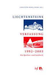 Cover von Liechtensteins Verfassung, 1992-2003