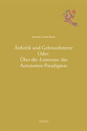 Cover von Ästhetik und Gebrauchstexte