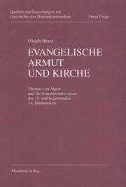 Cover von Evangelische Armut und Kirche