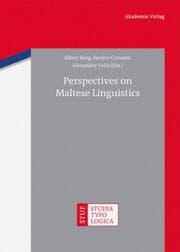 Cover von Perspectives on Maltese Linguistics