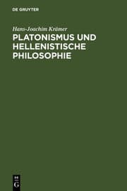 Cover von Platonismus und hellenistische Philosophie