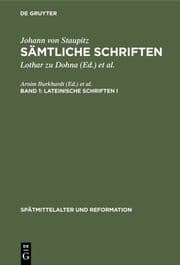 Cover von Lateinische Schriften I