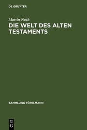 Cover von Die Welt des Alten Testaments