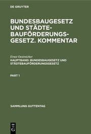 Cover von Bundesbaugesetz und Städtebauförderungsgesetz