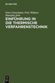Cover von Einführung in die thermische Verfahrenstechnik