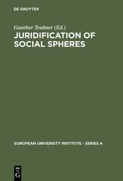 Cover von Juridification of Social Spheres