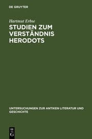 Cover von Studien zum Verständnis Herodots