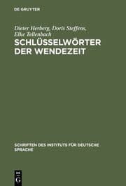 Cover von Schlüsselwörter der Wendezeit