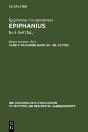 Cover von Panarion haer.65-80.De fide