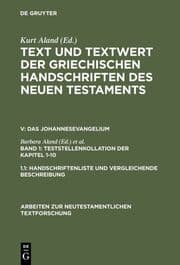 Cover von 1.Teststellenkollation der Kapitel 1-10