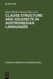 Cover von Clause Structure and Adjusts in Austronesian Languages