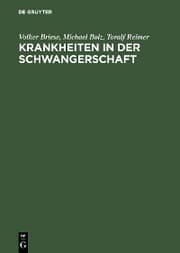 Cover von Krankheiten in der Schwangerschaft