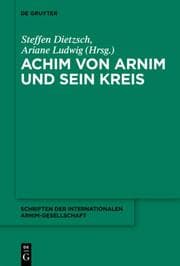 Cover von Achim von Arnim und sein Kreis