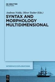 Cover von Syntax and Morphology Multi-Dimensional