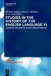 Cover von Studies in the History of the English Language VI