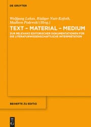 Cover von Text - Material - Medium