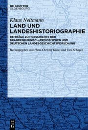Cover von Land und Landeshistoriographie